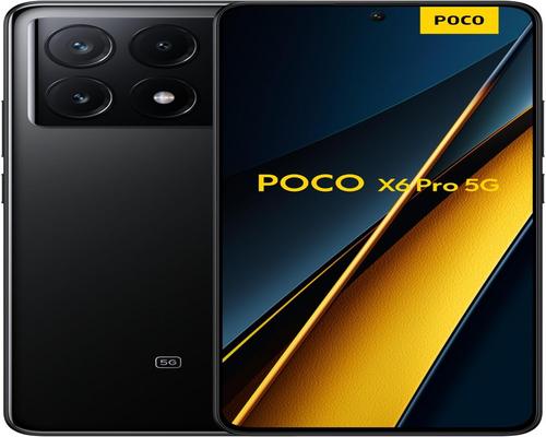 a black Xiaomi smartphone