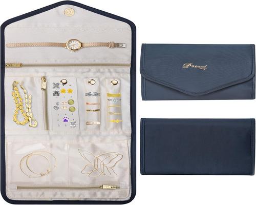 a foldable jewelry pouch