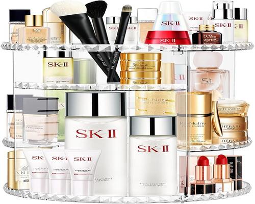 en Roterande Makeup Organizer