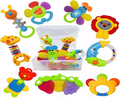 un Coffret De Jouets De Dentition Et Hochets Pour Bébé 0-6 Mois