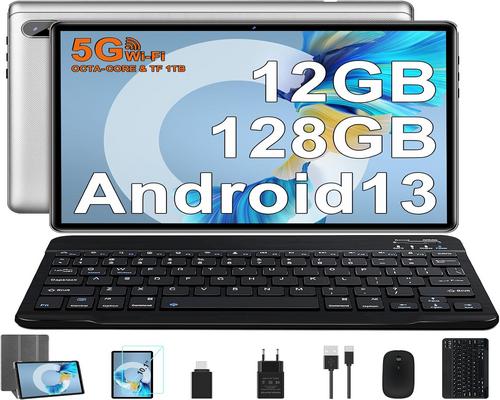 een 10-inch Facetel-tablet met Android 13, 12 GB RAM + 128 GB ROM
