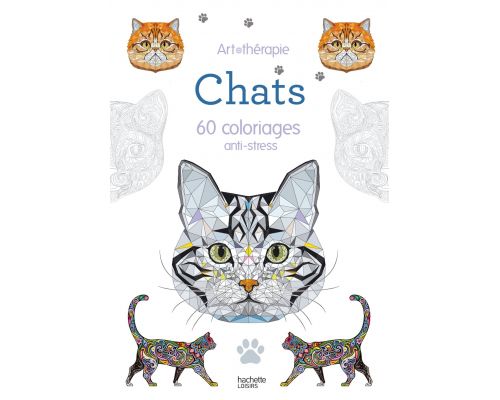 Un cuaderno de gatos: 60 páginas para colorear antiestrés