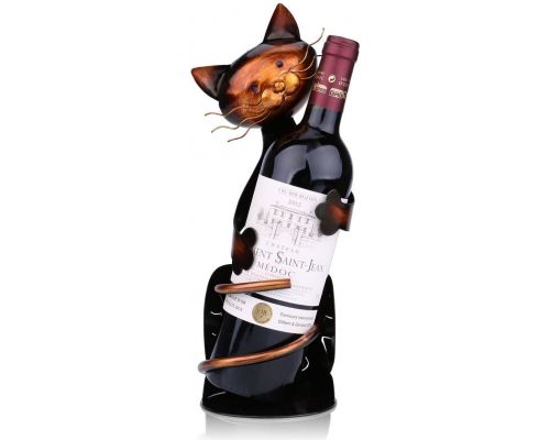 Un Casier Bouteille à Vin Chat