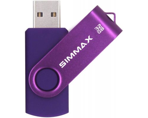 A 32 GB Purple Rotating USB Flash Drive