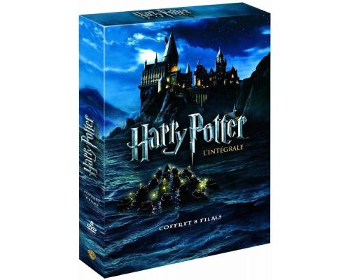Um conjunto de DVDs de Harry Potter - os 8 filmes completos