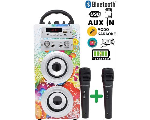 Ein tragbarer Karaoke-Bluetooth-Lautsprecher