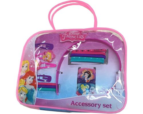 Um conjunto de acessórios para cabelo da Disney Princess