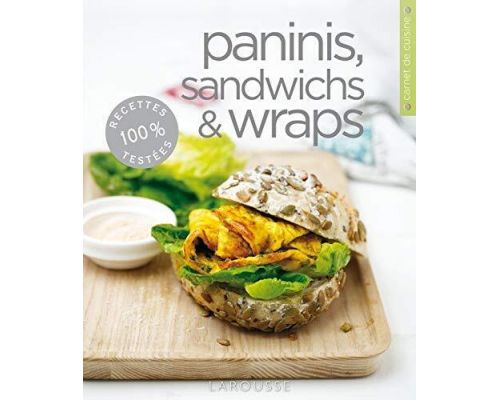 En bok med Paninis, smörgåsar och omslag