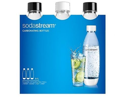 Eine Packung mit 3 Sodastream-Sicherungsflaschen