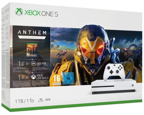 Ein Xbox One S 1 TB Anthem Pack