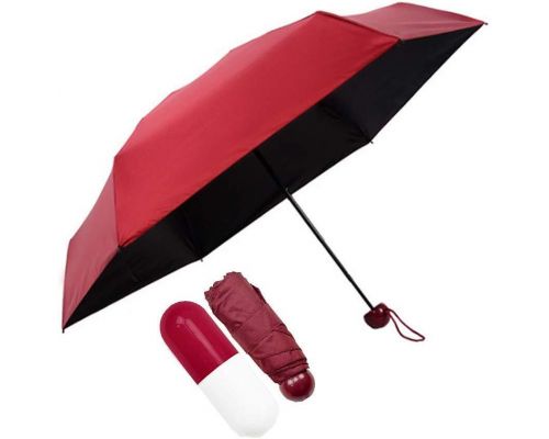 Un paraguas plegable ultraligero