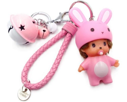 Un Porte Clef Mon Kiki Lapin Rose