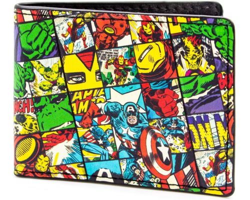 En mångfärgad Marvel-plånbok