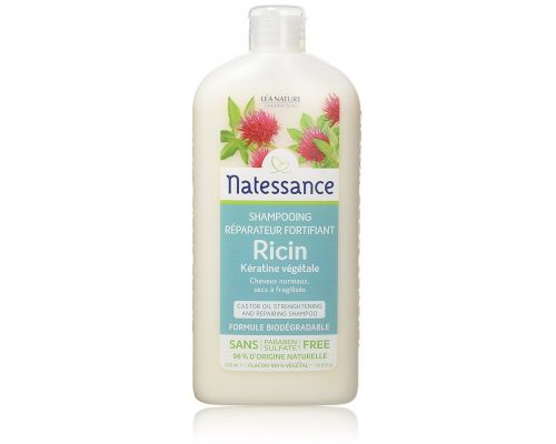 <notranslate>Um shampoo com óleo de rícino e queratina vegetal Natessance Capillaire</notranslate