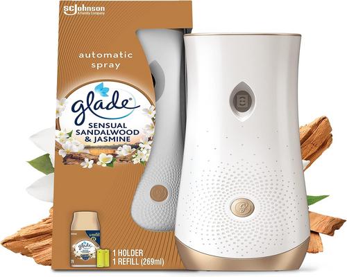 a Glade Automatic Spray Diffuser Sensual Sandalwood &amp; Jasmine Extract