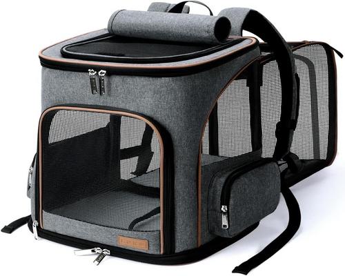 a Lekesky Backpack Dog Feeder