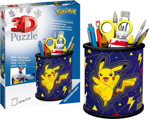 a Pikachu Pencil Pot In 3D Puzzle