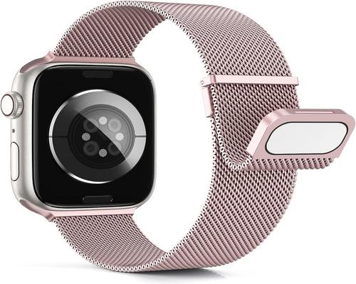 a Metal Higgs Strap Compatible With Apple Watch 40Mm 41Mm 38Mm 44Mm Ultra 49Mm 45Mm 42Mm Man