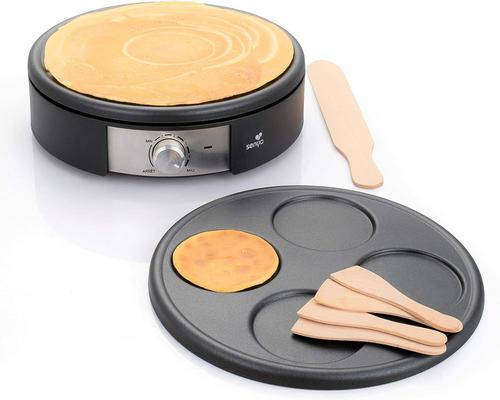 a Set of Electric Crepe Maker 2 Interchangeable Plates