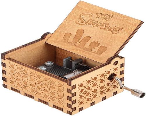 A Robot Hztyyier Wooden Hand Crank Carved Vintage Mechanism Decoration Gifts Birthday Christma