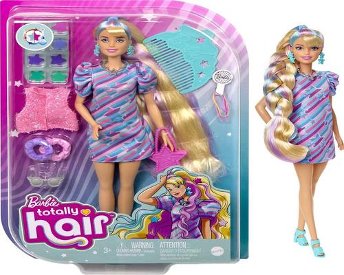 a Barbie doll with fancy hair