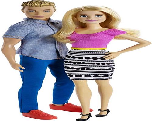 A Pair of Barbie and Ken Dolls