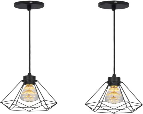 a Preciousse Suspension Industrial Lighting Interior Design Cage E27
