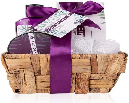 an Accentra Botanic Spa Gift Set in a Decorative Seagrass Basket