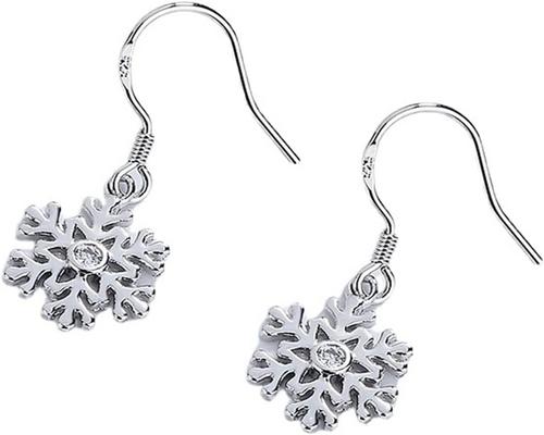 a Pair of Snowflake Earrings