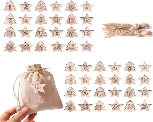 A Set of 2 Sets of Dahi Wooden Figures
