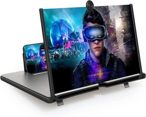 a Black Hd Screen Magnifier For Smartphones