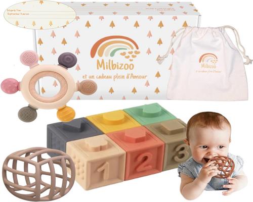 A Box of Developmental Toys for Baby