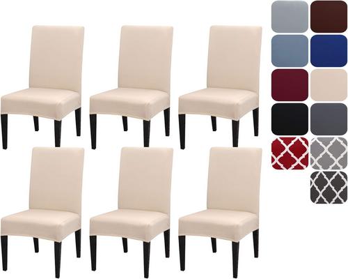 A Set of Stretch Chair Covers