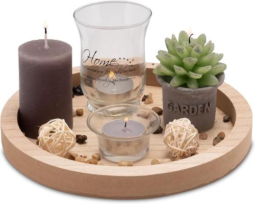 a Gift Box With Round Tealight Holder For Living Room