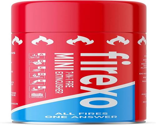 a Firexo All Fires 7-In-1 Mini Fire Extinguisher