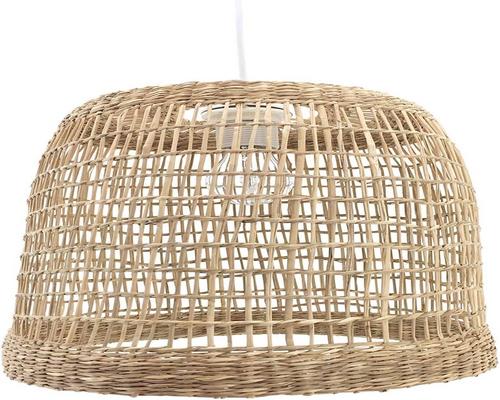 a Lussiol Cuzco Rattan Chandelier