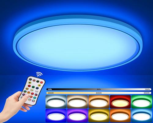 a Qfun Rgb Dimmable Led Ceiling Light