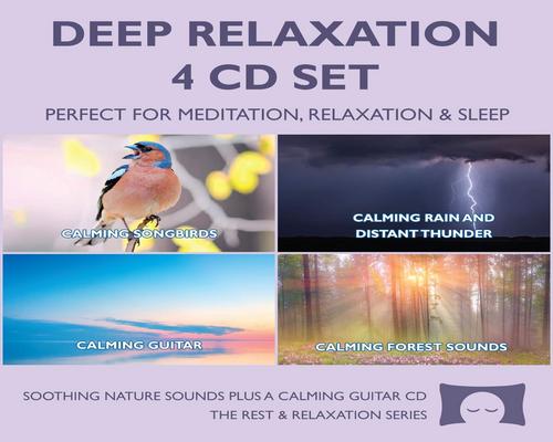 a Cd Deep Relaxation Set - Soothing Nature Sounds Plus A Calming Guitar With Ocean Waves For Meditation, Relaxation And Sleep - Nature'S Perfect White Noise -
