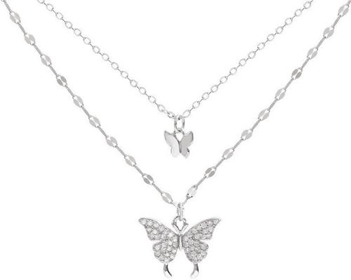 a Zagzig Butterfly Necklace In Silver