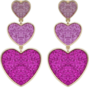 <notranslate>A Pair of Sparkling Heart Earrings</notranslate>