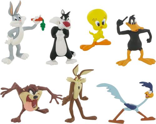 An Ensemble of 7 Looney Tunes Figurines