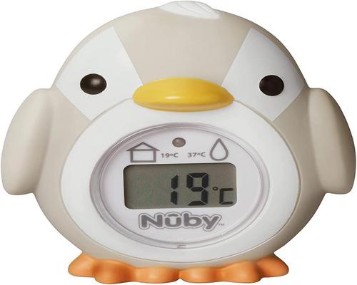 a Nuby Penguin Bath Thermometer
