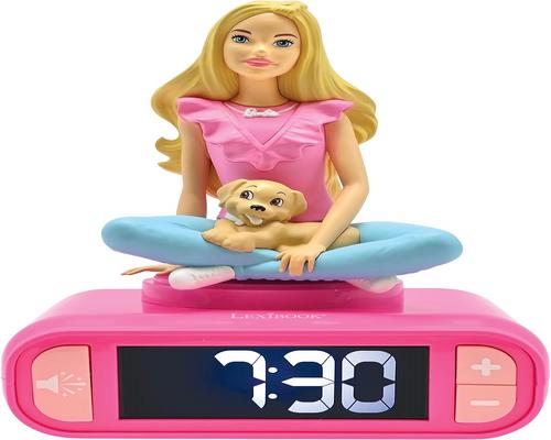 a Barbie Lexibook Night Light Alarm Clock