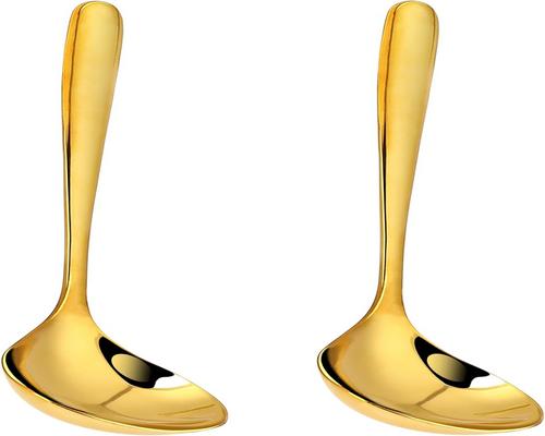 A Set of 2 Stainless Steel Sauce Ladles